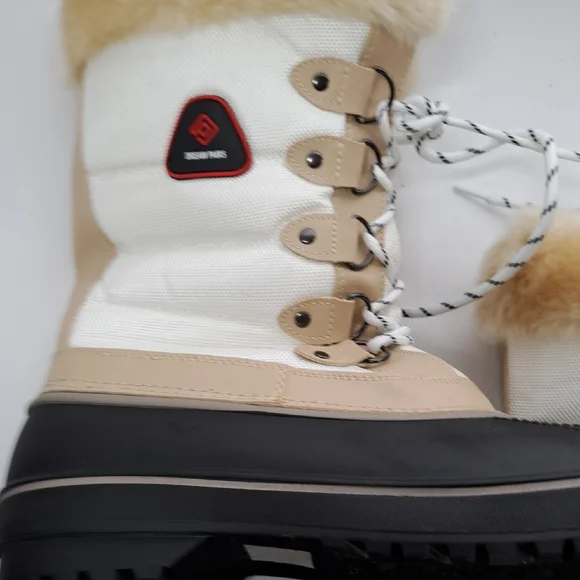 Dream Pairs Women's Winter Boots with Faux Fur in Tan and Black - Picture 8 of 16